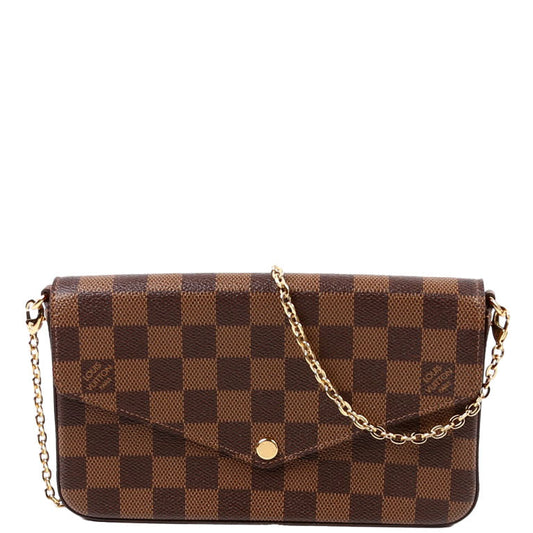 Louis Vuitton Pochette Felicie Ebene Clutch Bag Ebene 3