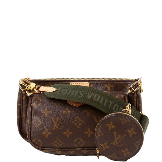 Louis Vuitton Multi Pochette Monogram Green Clutch Bag Green 8