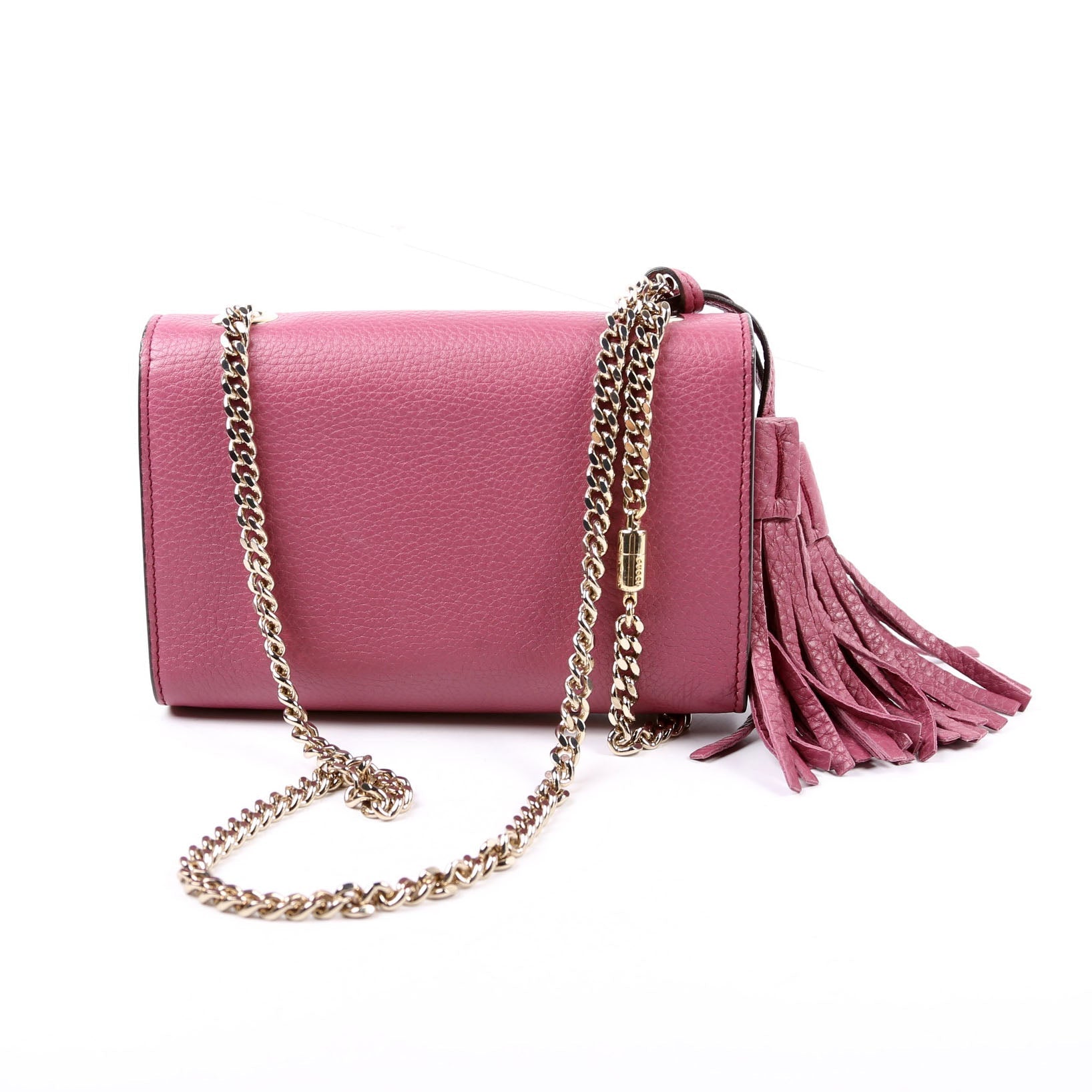 Gucci Miss Bamboo Tassel Purple Chain Travel Bag