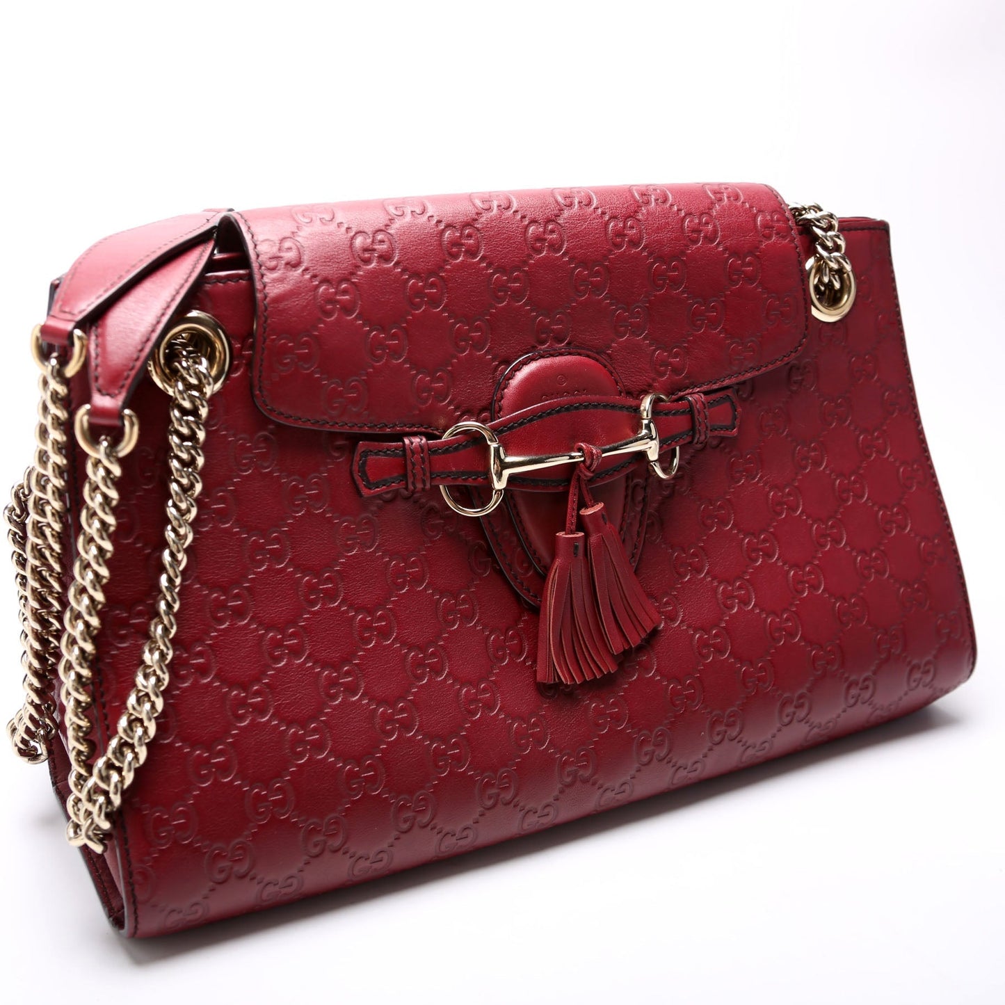 Gucci GG Emilie Canvas Chain Shoulder Bag Shoulder Bag