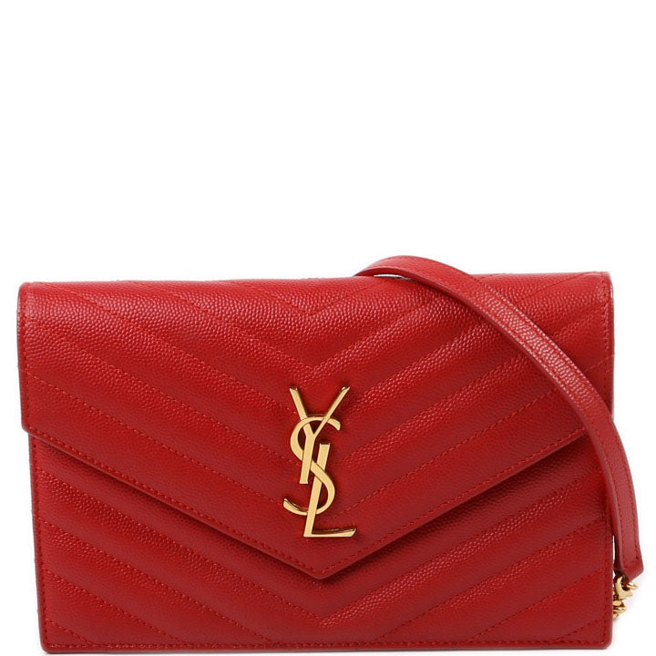 YSL Saint Laurent Saint Laurent Envelope Wallet Bag Chain Travel Bag
