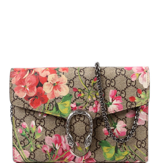 Gucci Blooms Chain Wallet Case Chain Wallet