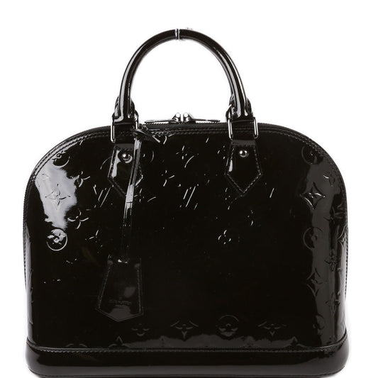 Louis Vuitton Alma PM Vernis Black Handbag