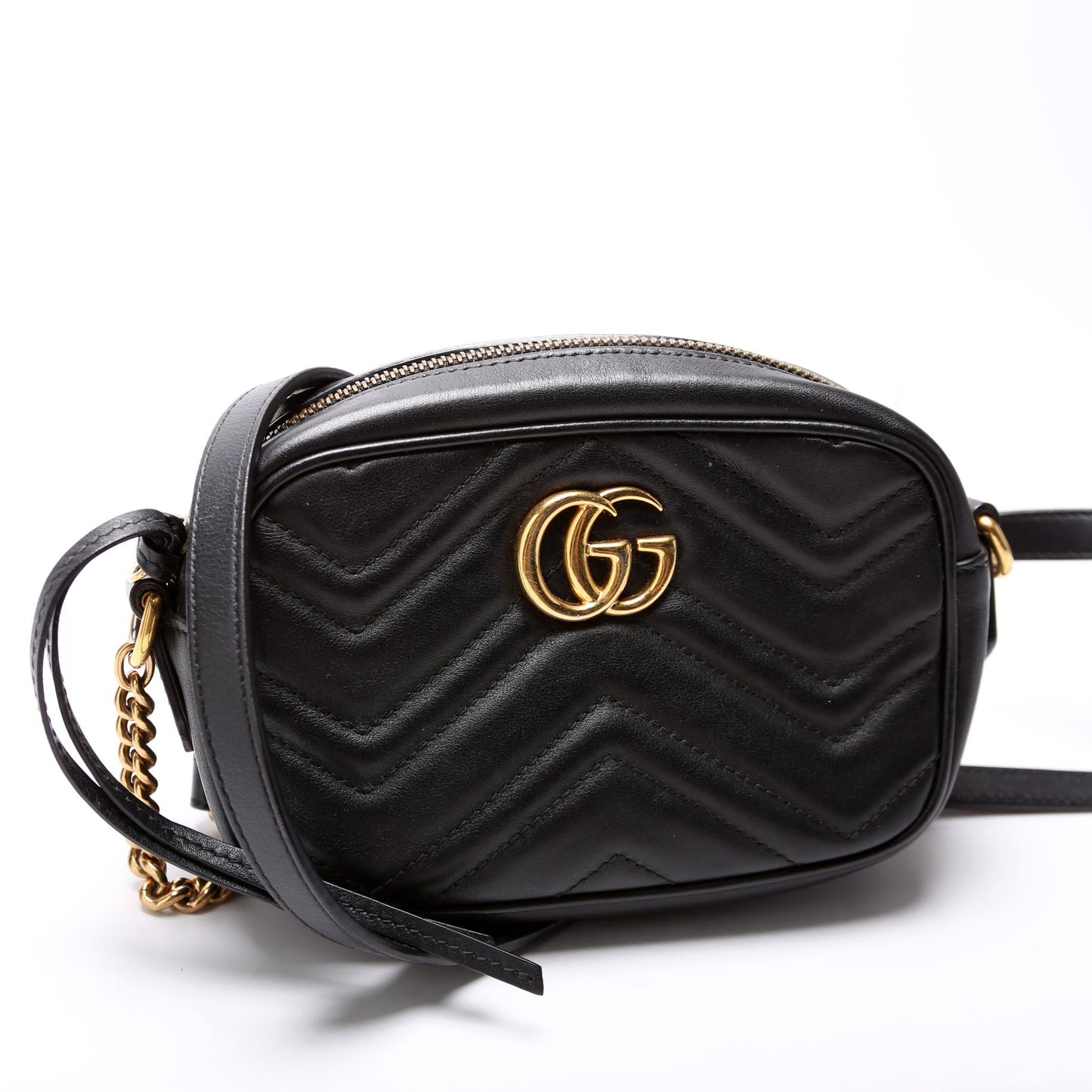 Gucci Marmont Camera Black Mini Travel Bag Black 2