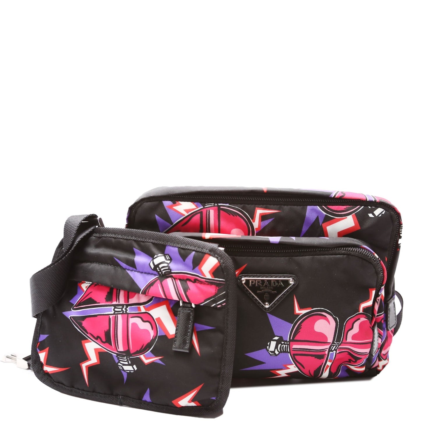 Prada Tessuto Heart Frankenstein Bag Travel Bag