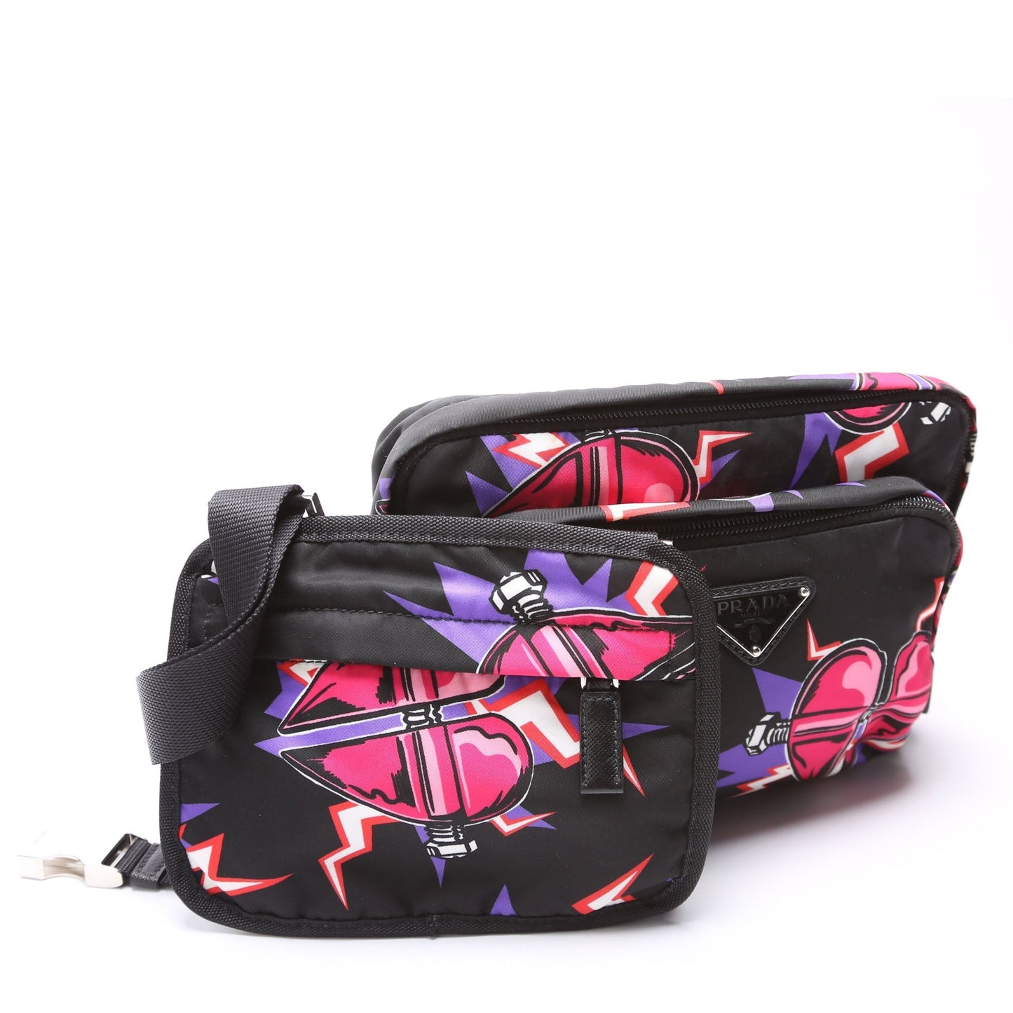 Prada Tessuto Heart Frankenstein Bag Travel Bag