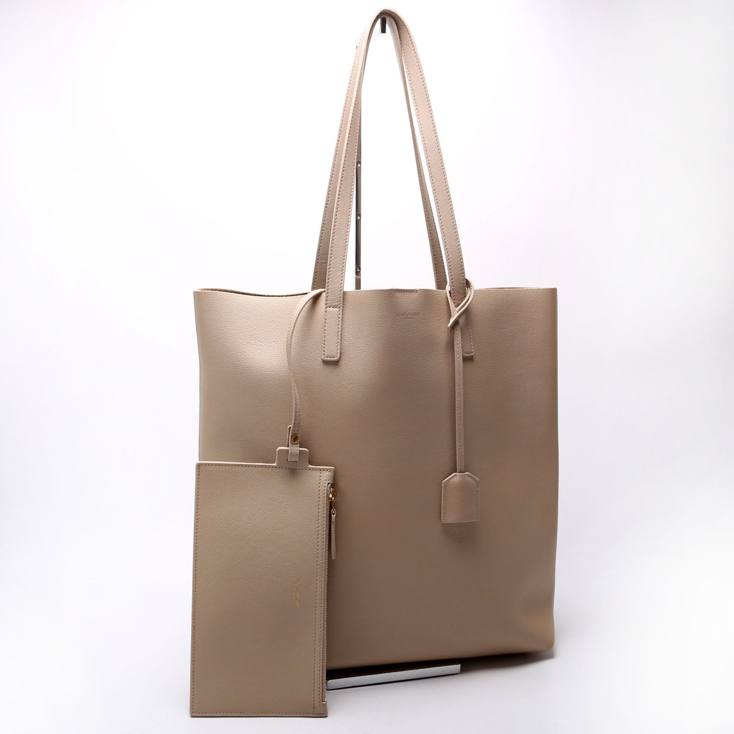 YSL Saint Laurent Saint Laurent Shopping Tote North South Taupe Tote Bag