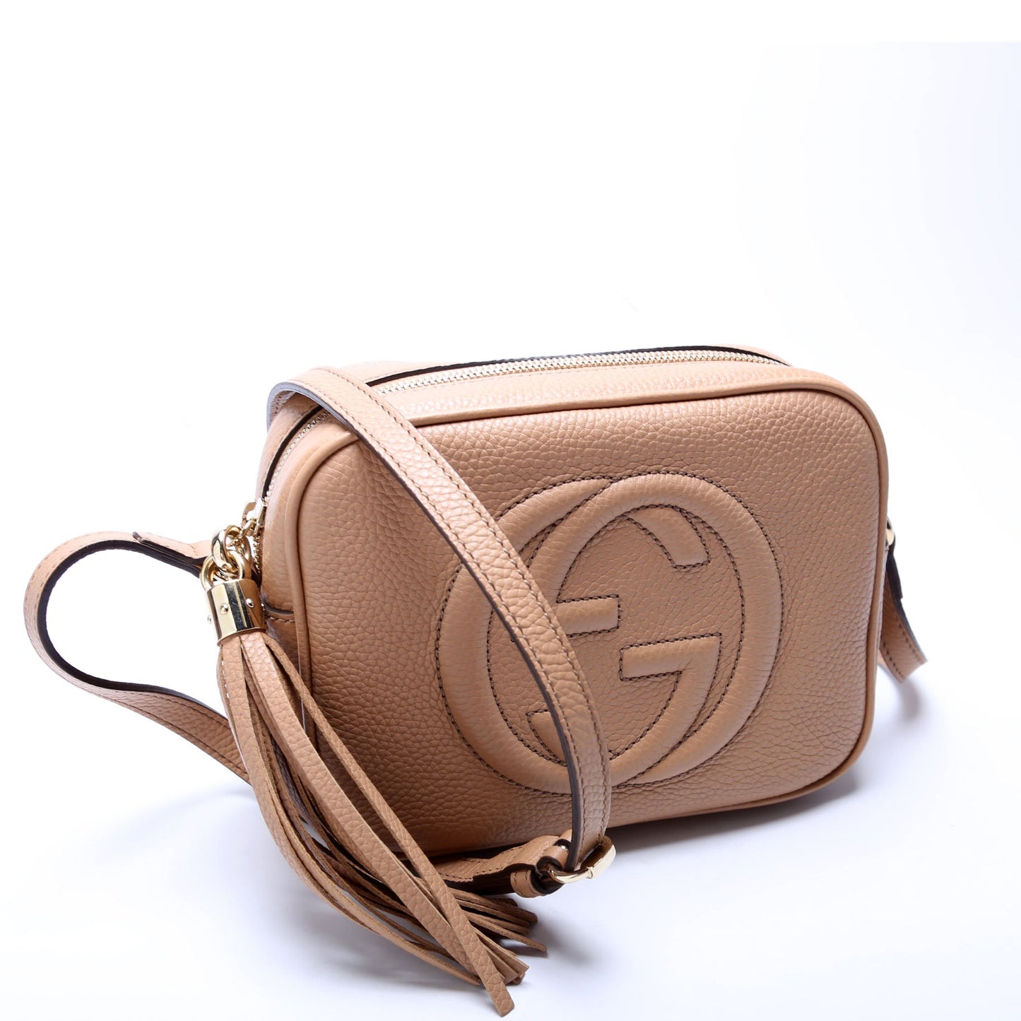 Gucci Soho Disco Tan Crossbody Bag Tan 2