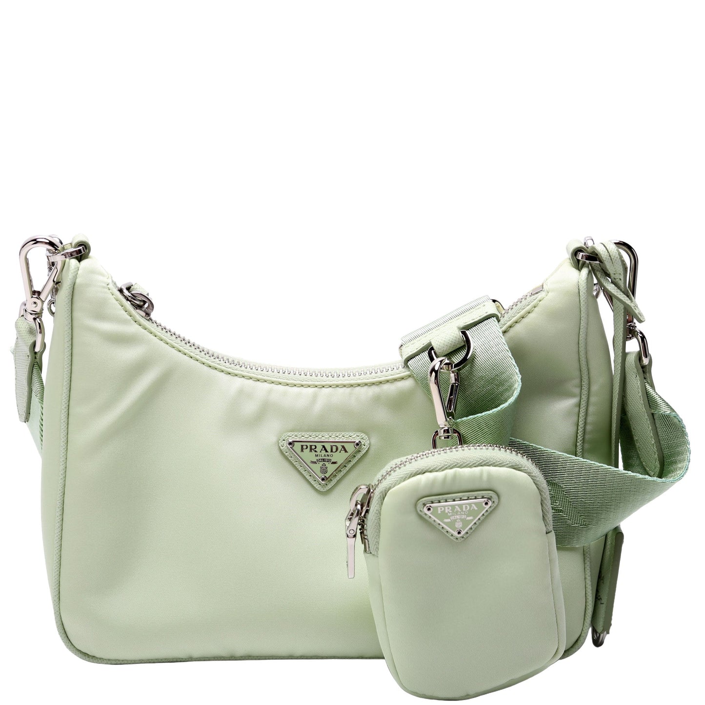 Prada Saffiano Re Edition Bag Green Travel Bag