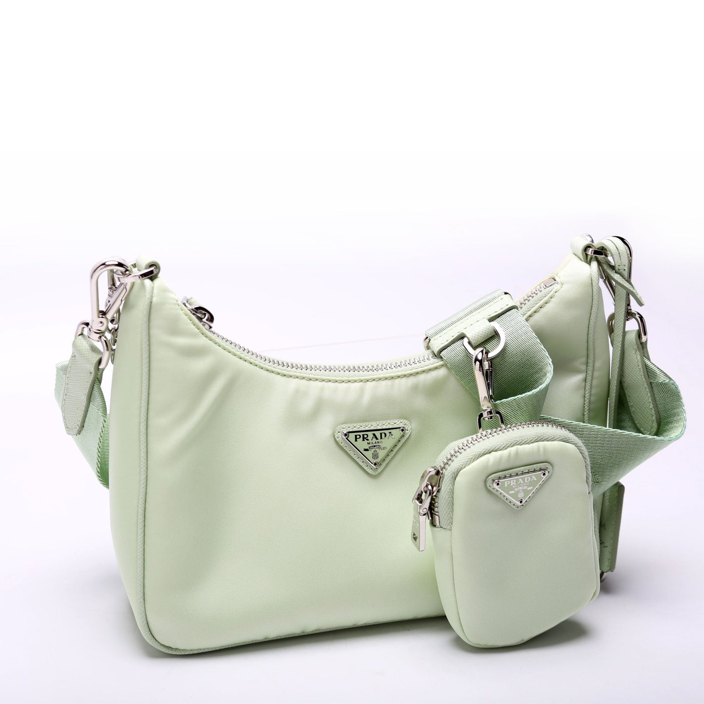 Prada Saffiano Re Edition Bag Green Travel Bag