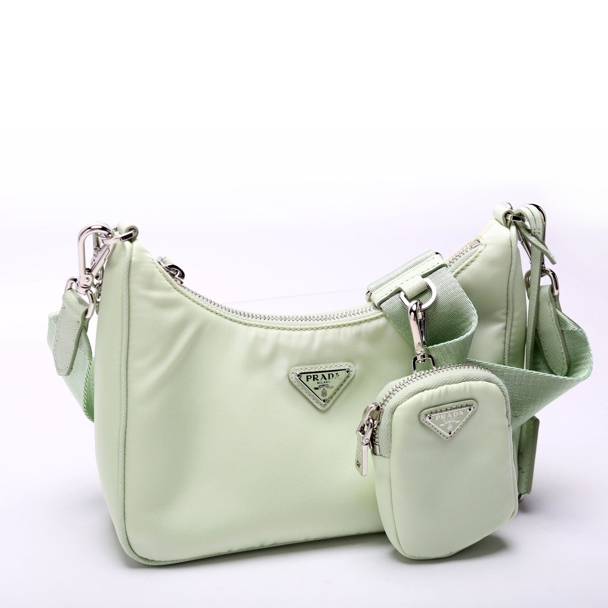 Prada Saffiano Re Edition Bag Green Travel Bag