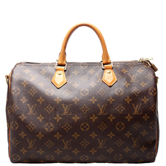 Louis Vuitton Speedy 35 Bandouliere Monogram Handbag Monogram 39