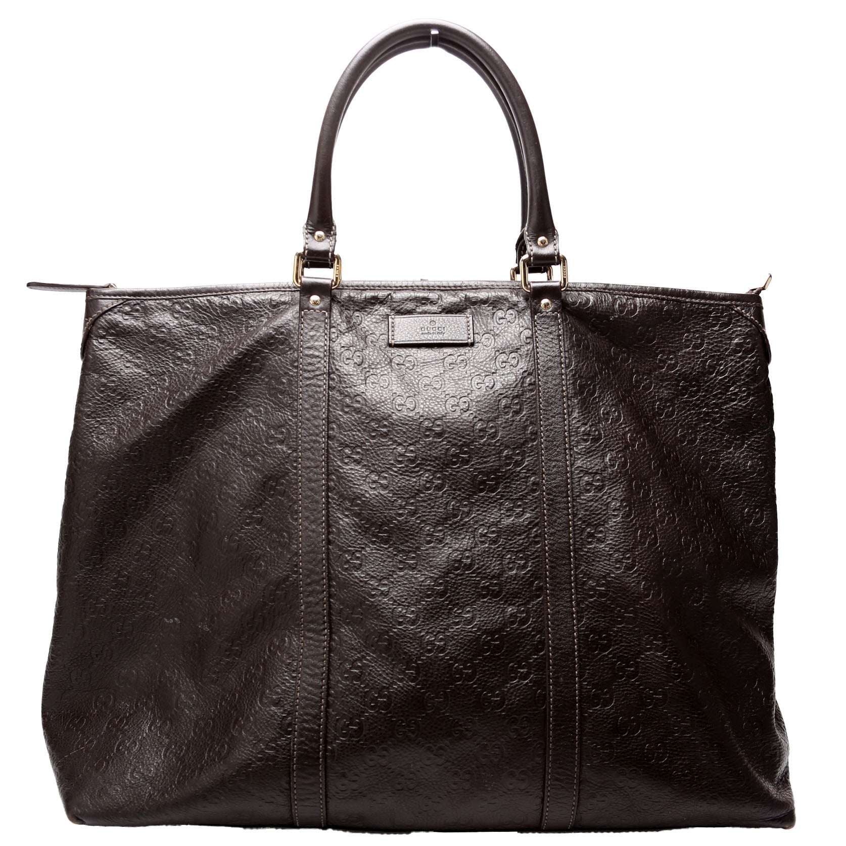 Gucci Guccissima Brown Large Tote Bag