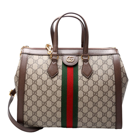 Gucci Ophidia GG Brown Medium Tote Bag