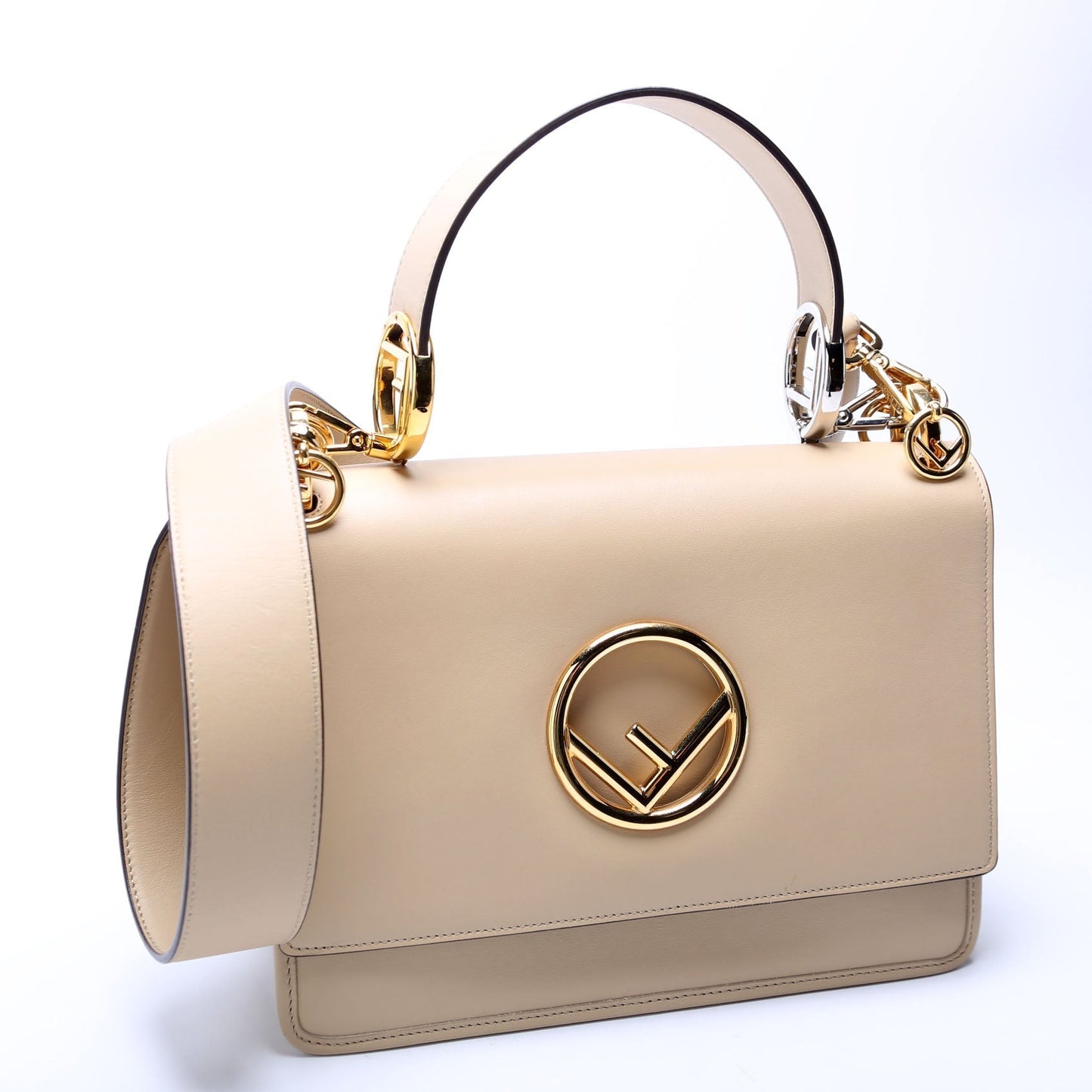 Fendi 8Bt284 Kan Shoulder Is Bag Vitello Medium Shoulder Bag