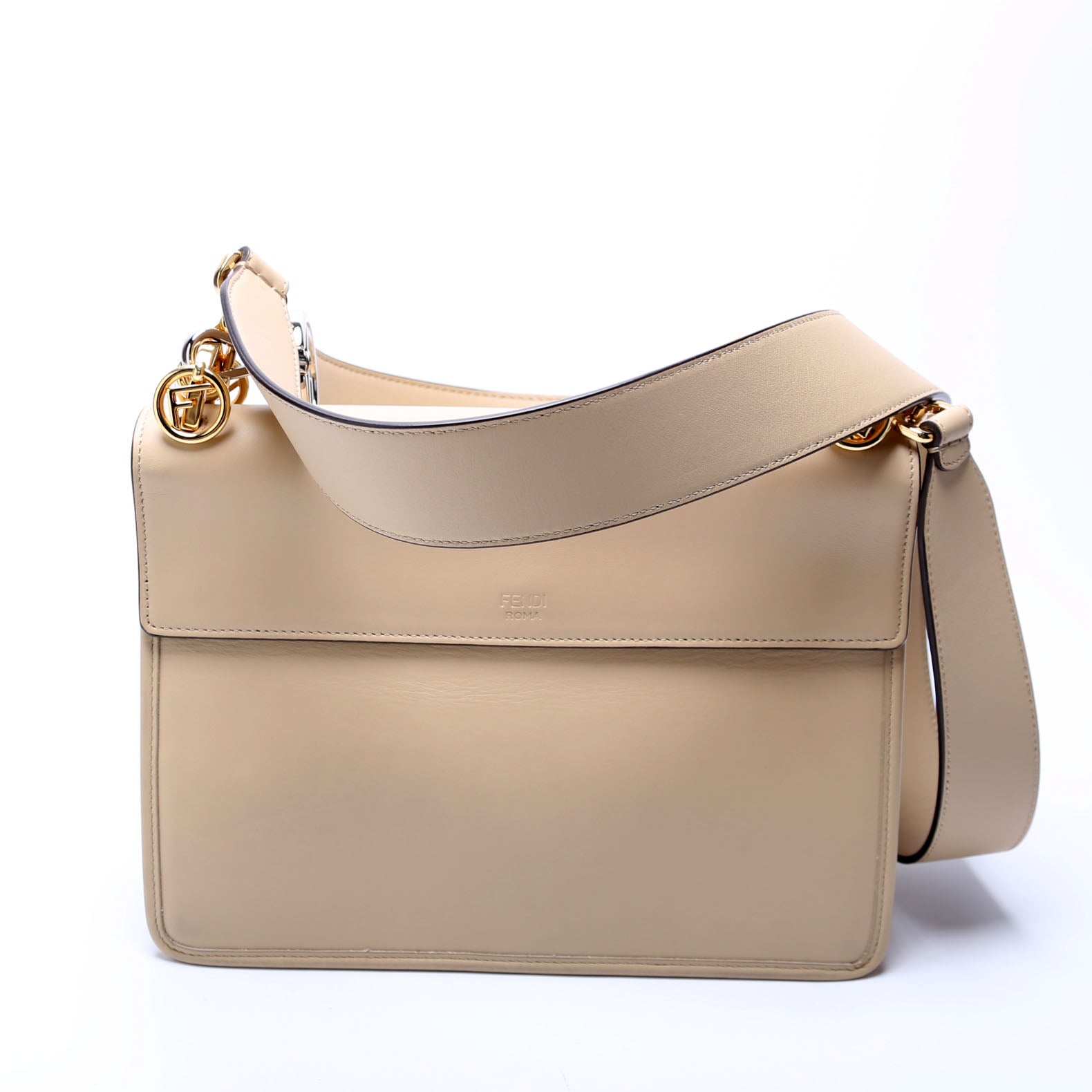 Fendi 8Bt284 Kan Shoulder Is Bag Vitello Medium Shoulder Bag