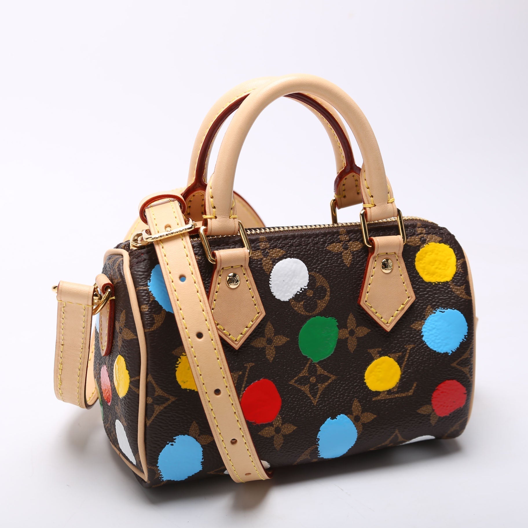 Louis Vuitton X YK Speedy Dots Monogram Nano Handbag