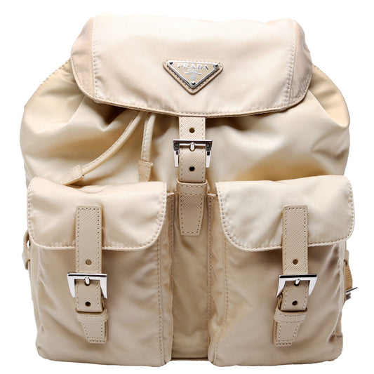 Prada Re Backpack Bag Nylon Tan