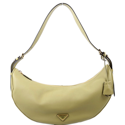 Prada Demi Lune Calfskin Shoulder Bag Large