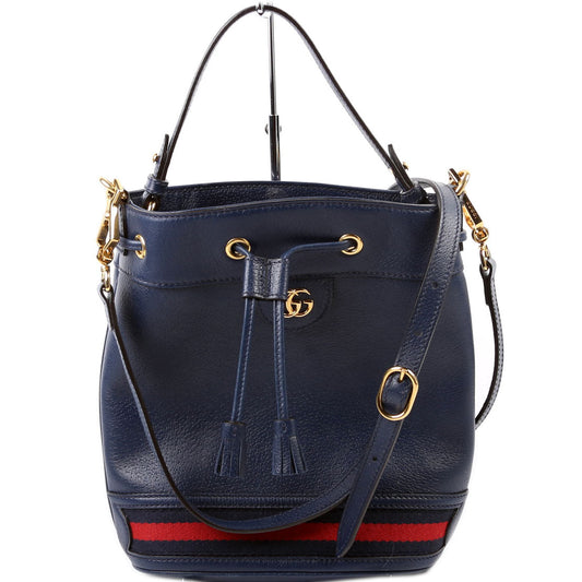Gucci Ophidia Navy Bucket Bag