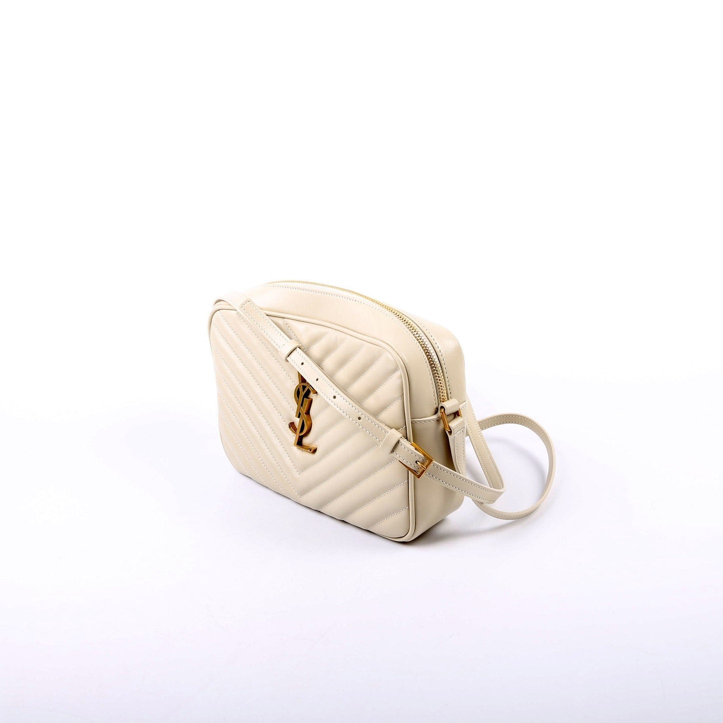 YSL Saint Laurent Saint Laurent Lou Camera Bag Cream Travel Bag