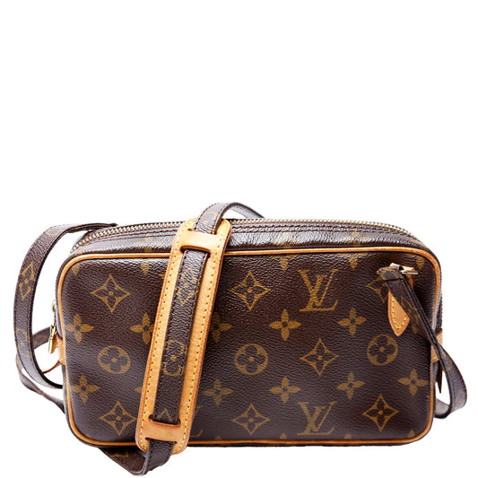 Louis Vuitton Pochette Marly Bandouliere Monogram Clutch Bag Monogram 19