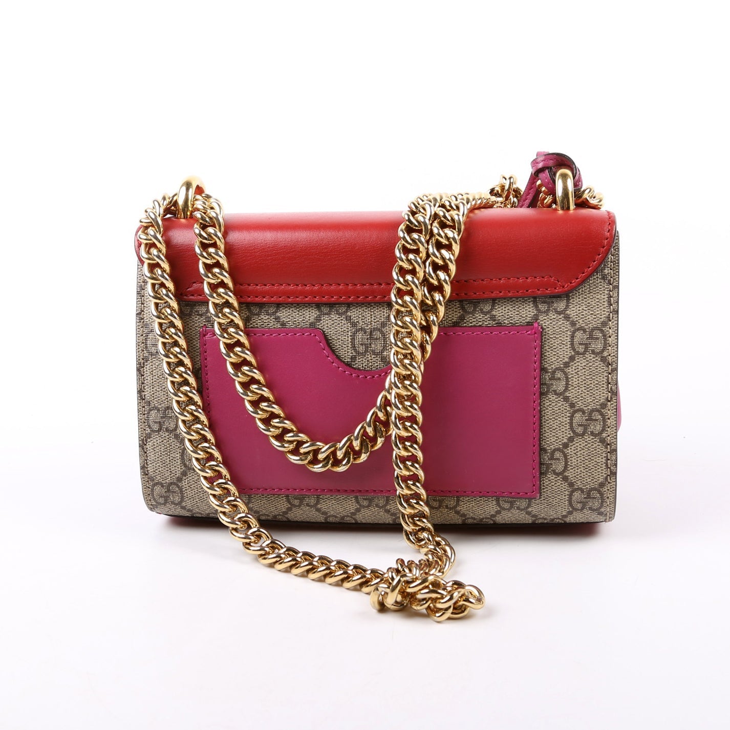 Gucci Padlock GG Supreme Red Small Travel Bag