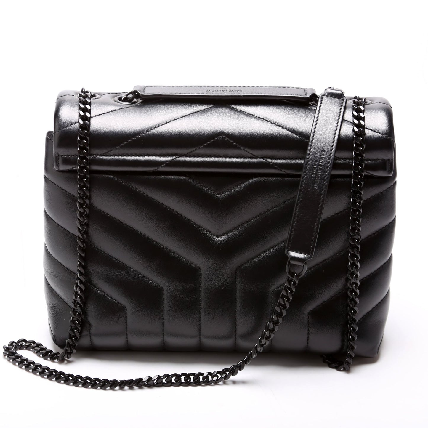 YSL Saint Laurent Loulou Satchel Bag Black Small 494699 Black 1