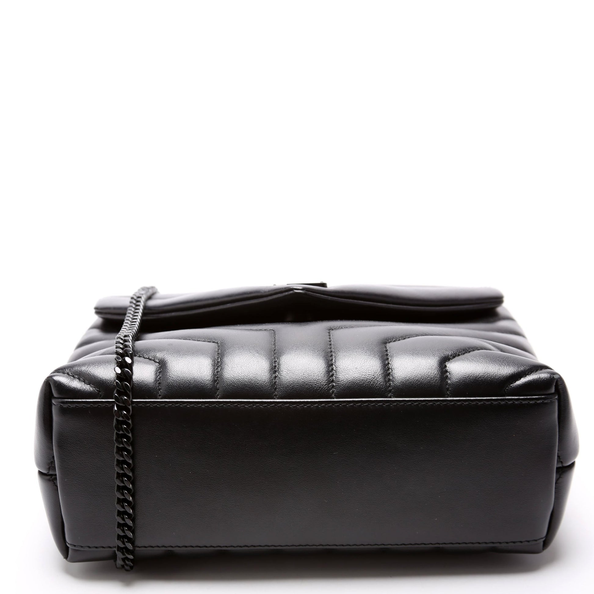 YSL Saint Laurent Loulou Satchel Bag Black Small 494699 Black 1