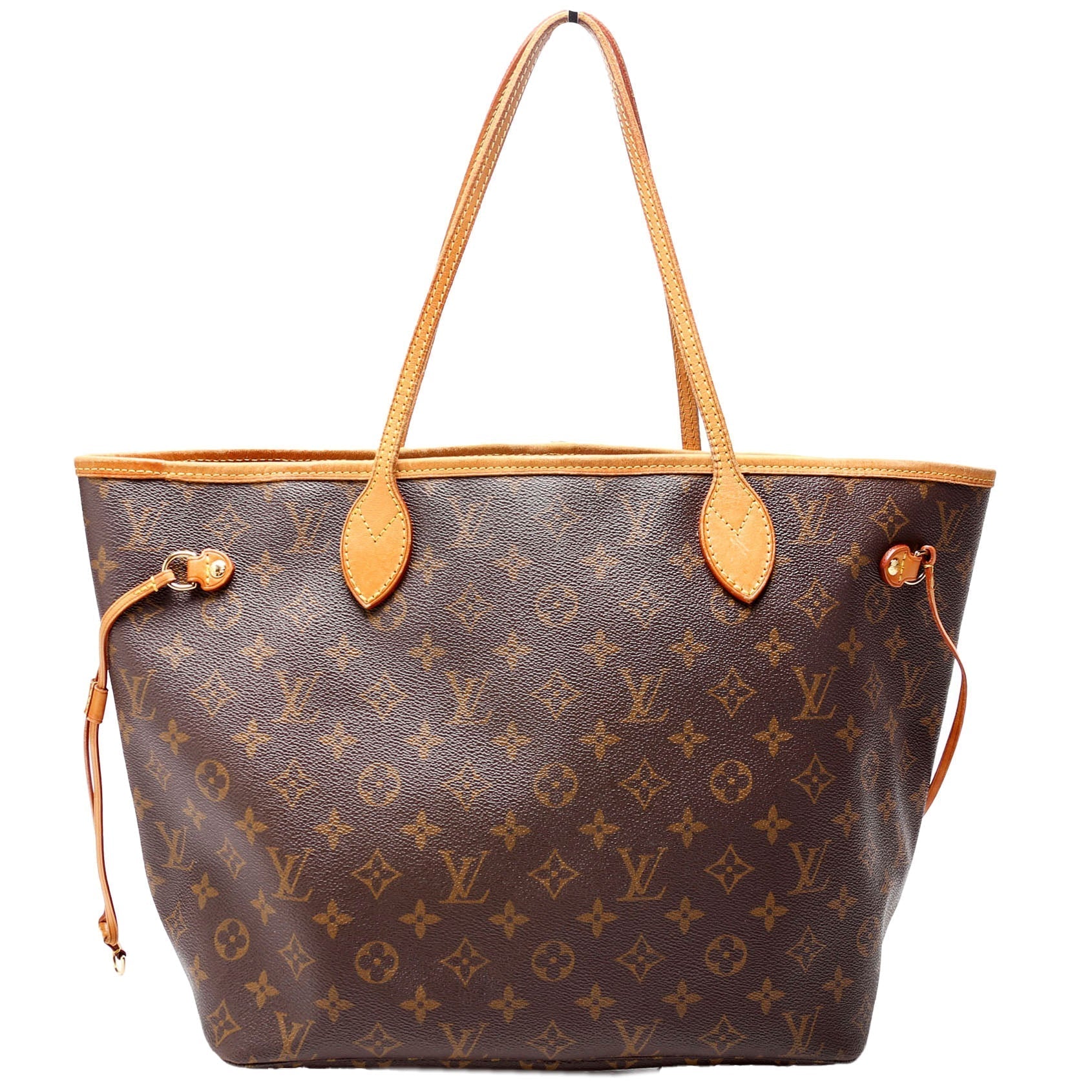 Louis Vuitton Neverfull MM Monogram Beige Tote Bag Beige 2