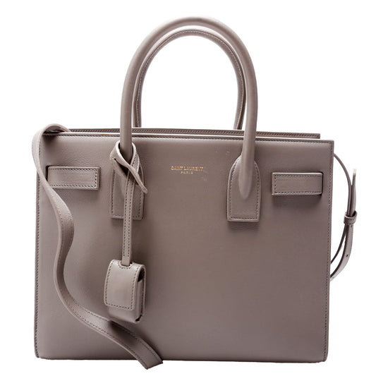 YSL Saint Laurent Saint Laurent Sac De Jour Baby Gray Travel Bag