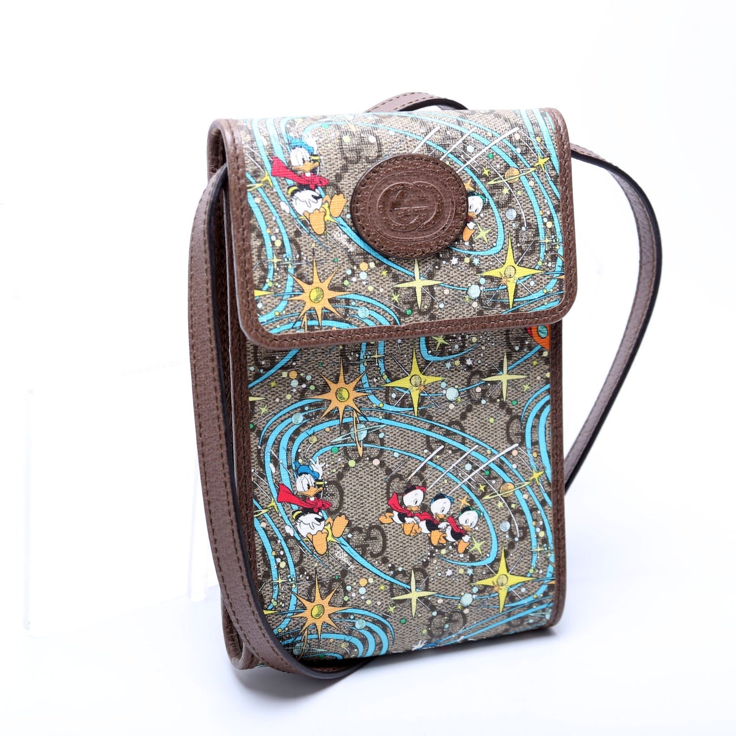 Gucci X Disney GG Supreme Donald Mini Crossbody Bag