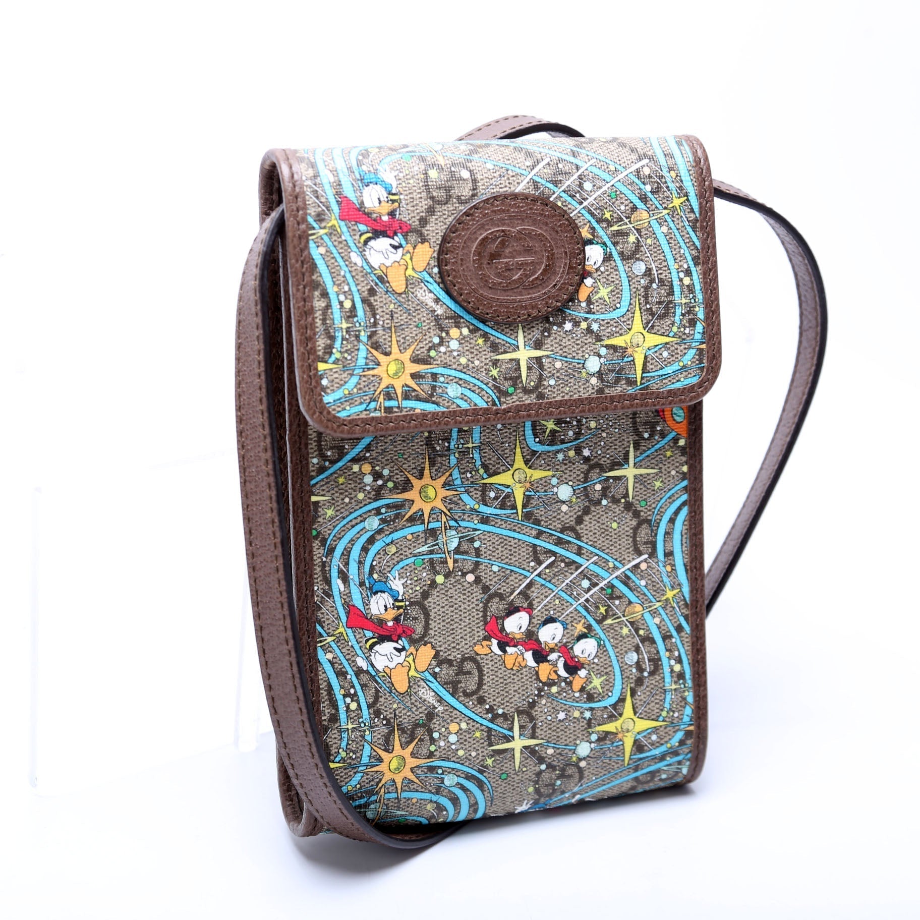 Gucci X Disney GG Supreme Donald Mini Crossbody Bag