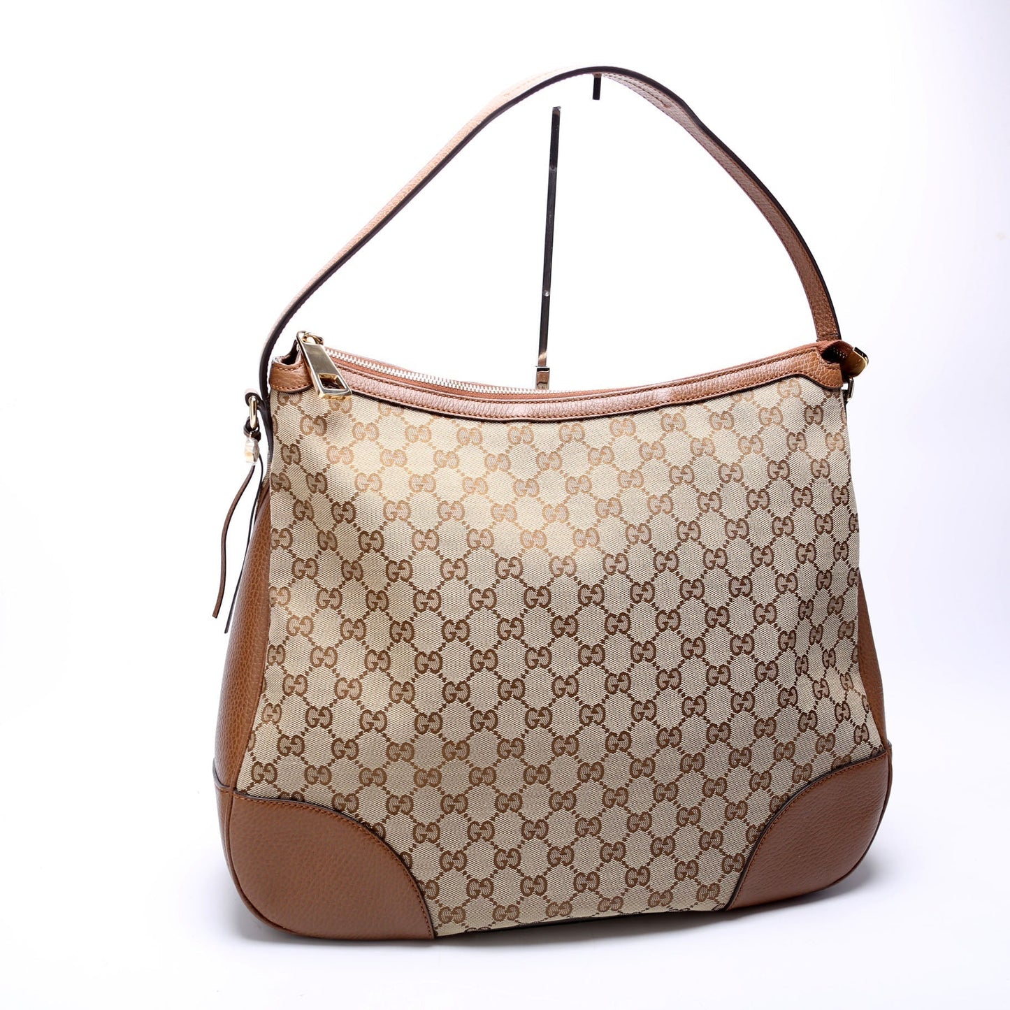 Gucci GG Bree Canvas Brown Shoulder Bag