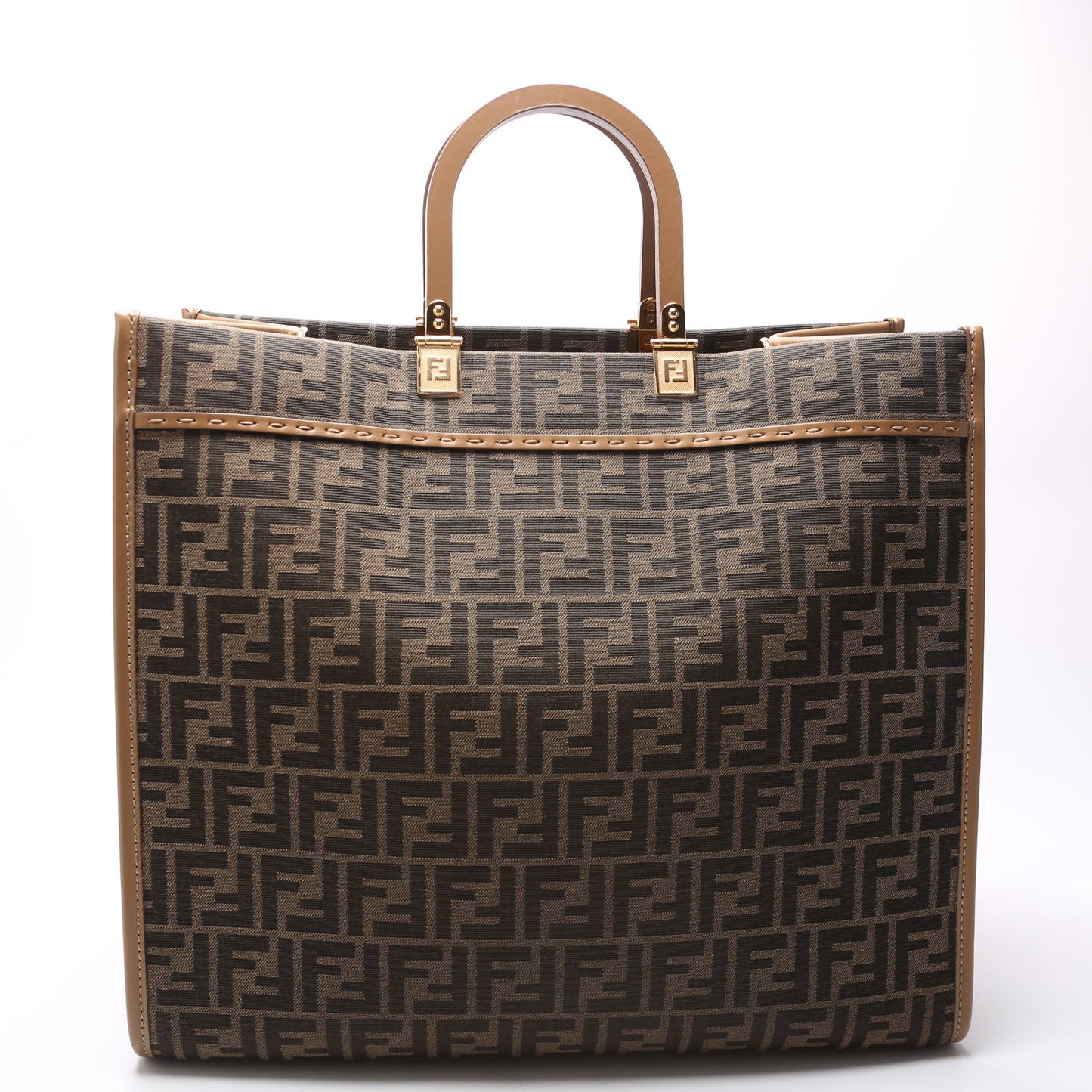 Fendi 8Bh372 Ff Jacquard Sunshine Shopper Bag Large Travel Bag