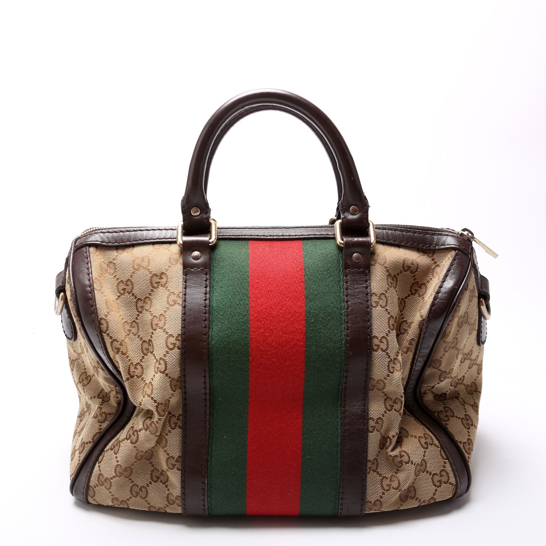 Gucci Boston Canvas Travel Bag Canvas 18