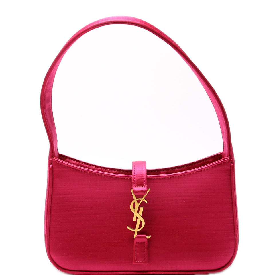 YSL Saint Laurent Saint Laurent Le Hobo Bag Satin Pink Shoulder Bag