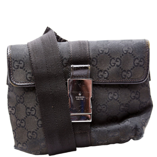 Gucci GG Canvas Black Belt