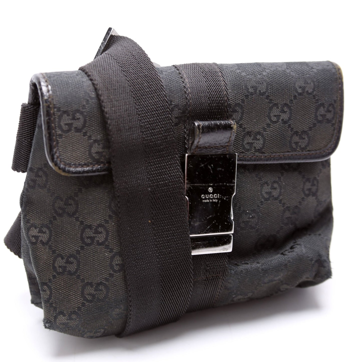 Gucci GG Canvas Black Belt