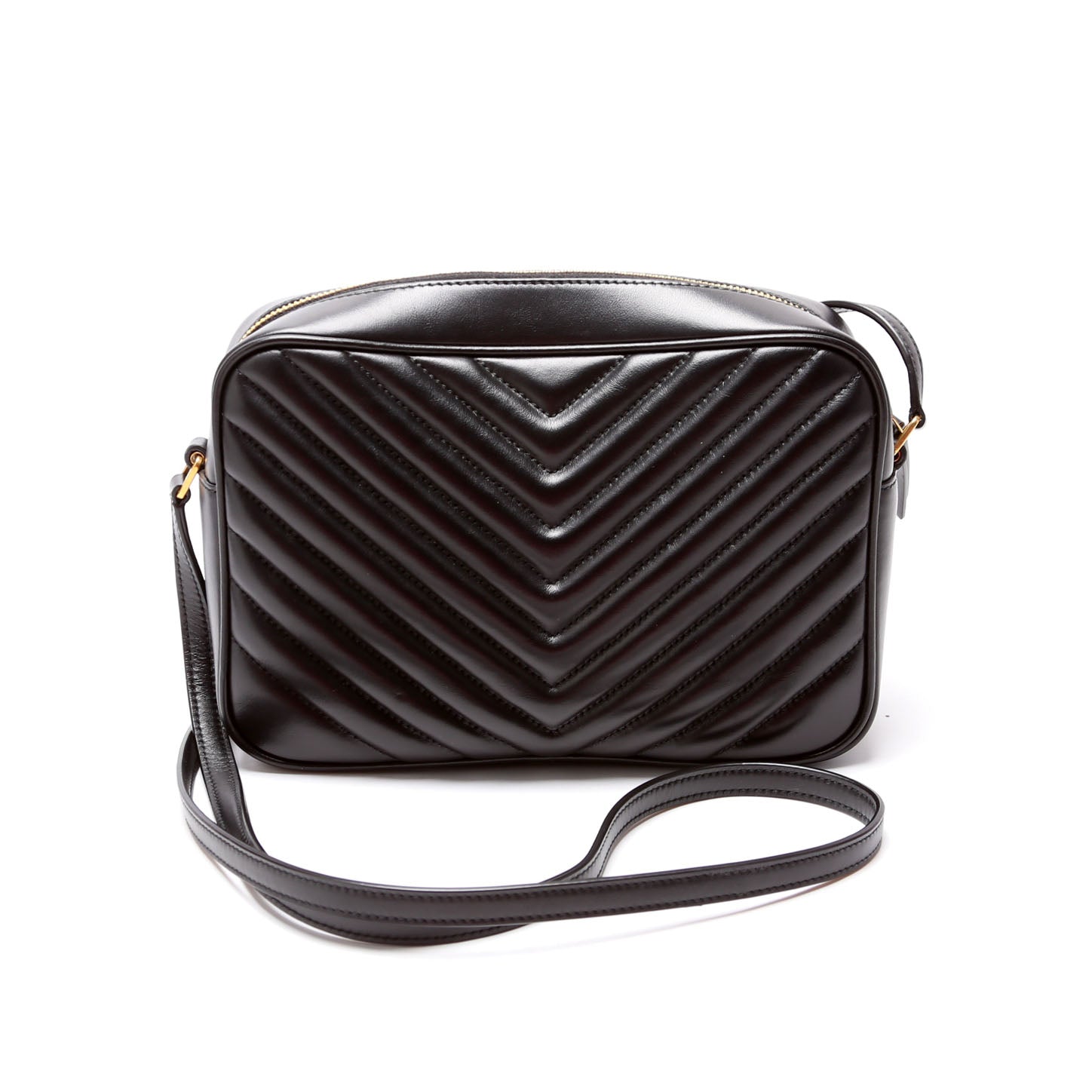 YSL Saint Laurent Lou Camera Bag Quilted Black Travel Bag 612544 Black 2