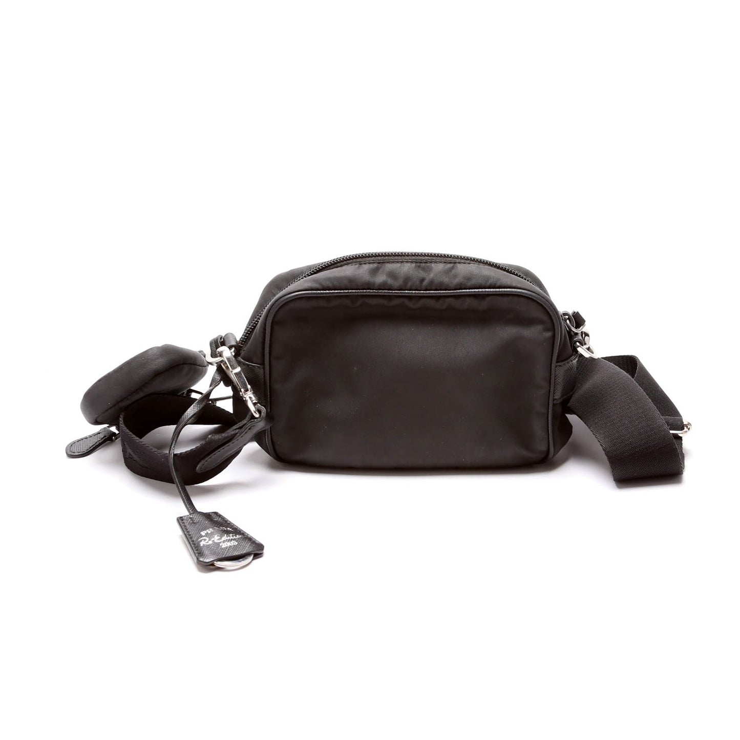 Prada Re Saffiano Re Edition Camera Bag Nylon Black Travel Bag