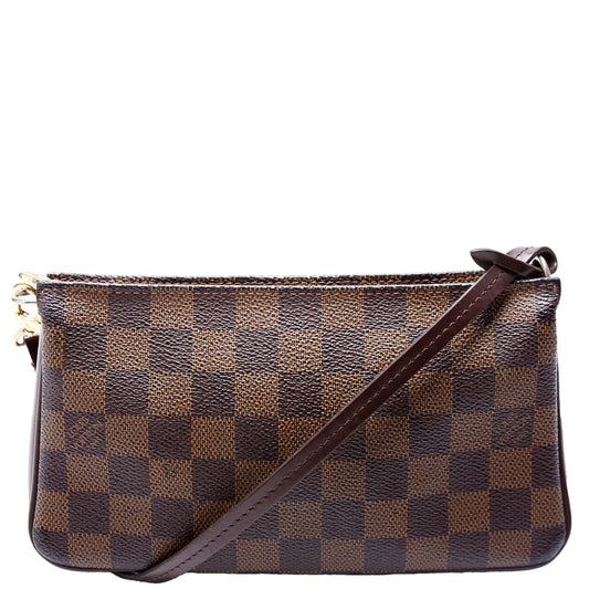 Louis Vuitton Navona Pochette Accessories Ebene Damier Clutch Bag
