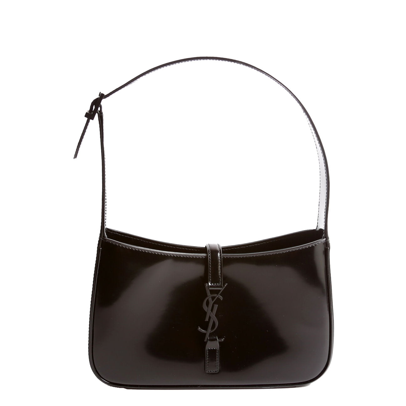 YSL Saint Laurent Saint Laurent Le Hobo Bag Leather Black Shoulder Bag Black 1