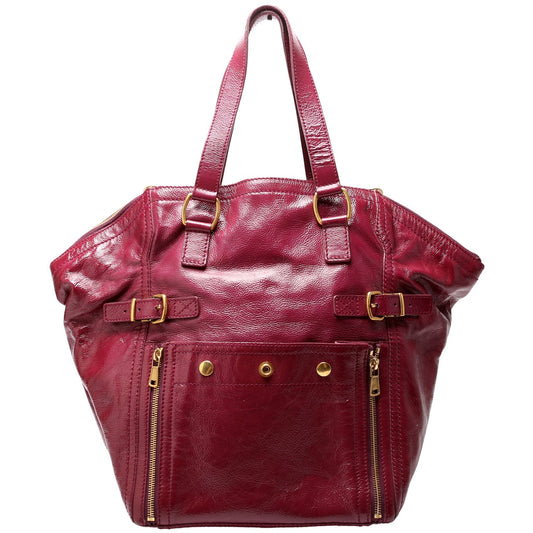 YSL Saint Laurent Saint Laurent Downtown Patent Tote Bag Leather