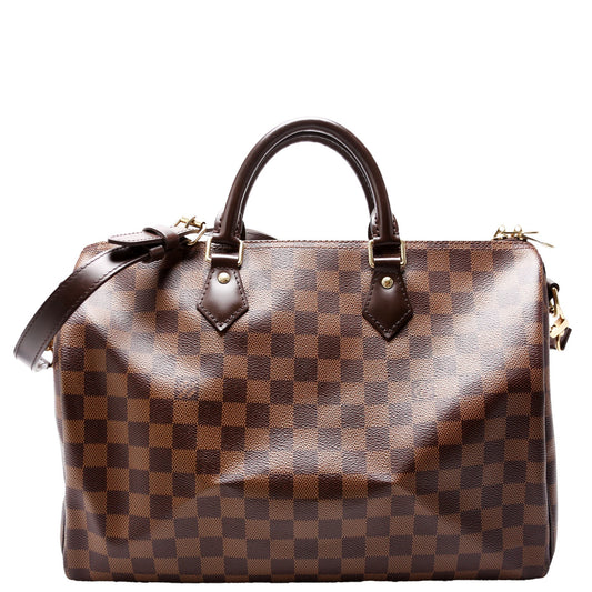 Louis Vuitton Speedy 35 Bandouliere Ebene Damier Handbag Ebene 15
