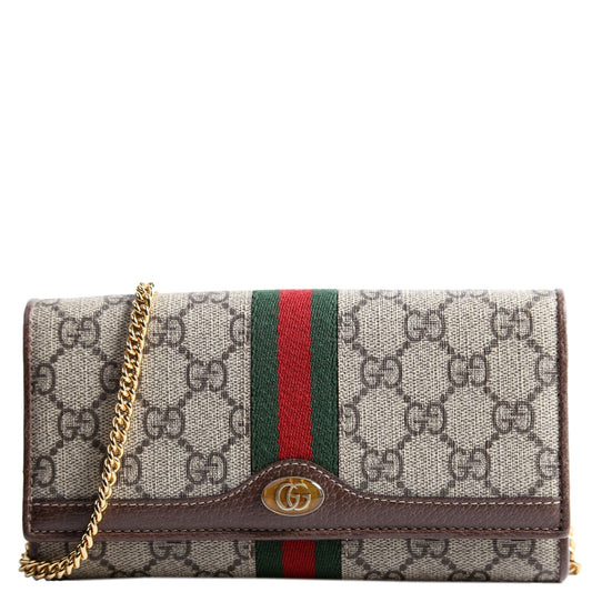 Gucci Ophidia GG Supreme Chain Wallet Case Wallet 4