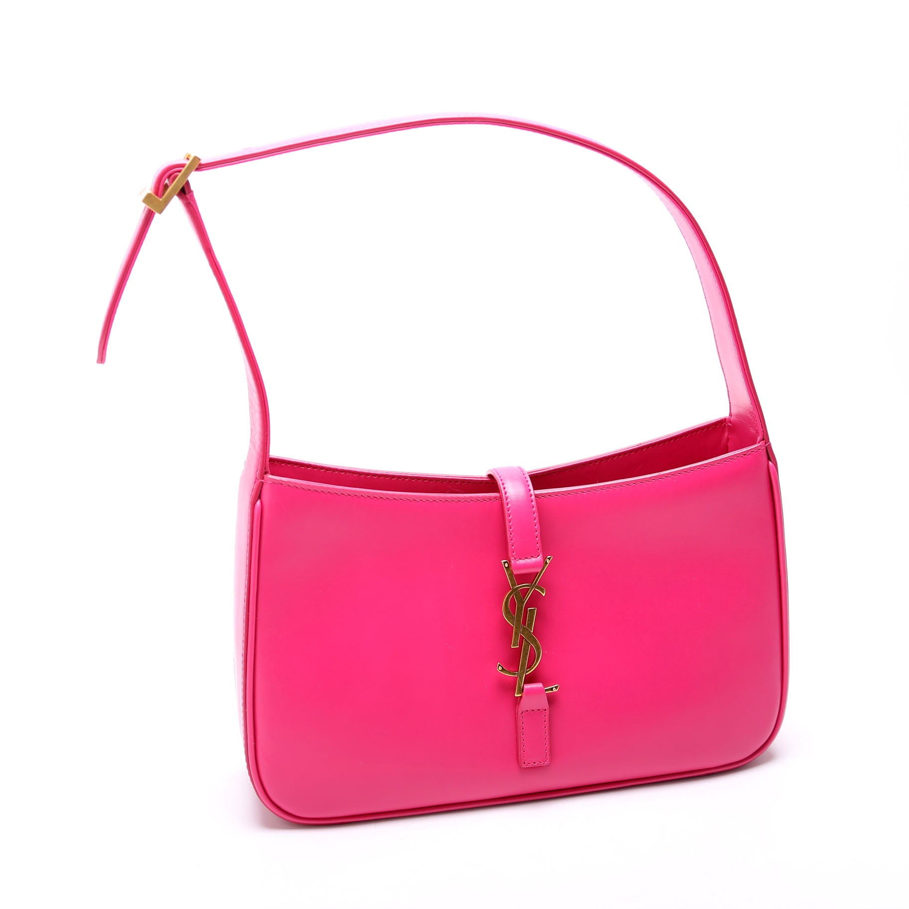 YSL Saint Laurent Saint Laurent Le Hobo Bag Leather Pink Shoulder Bag