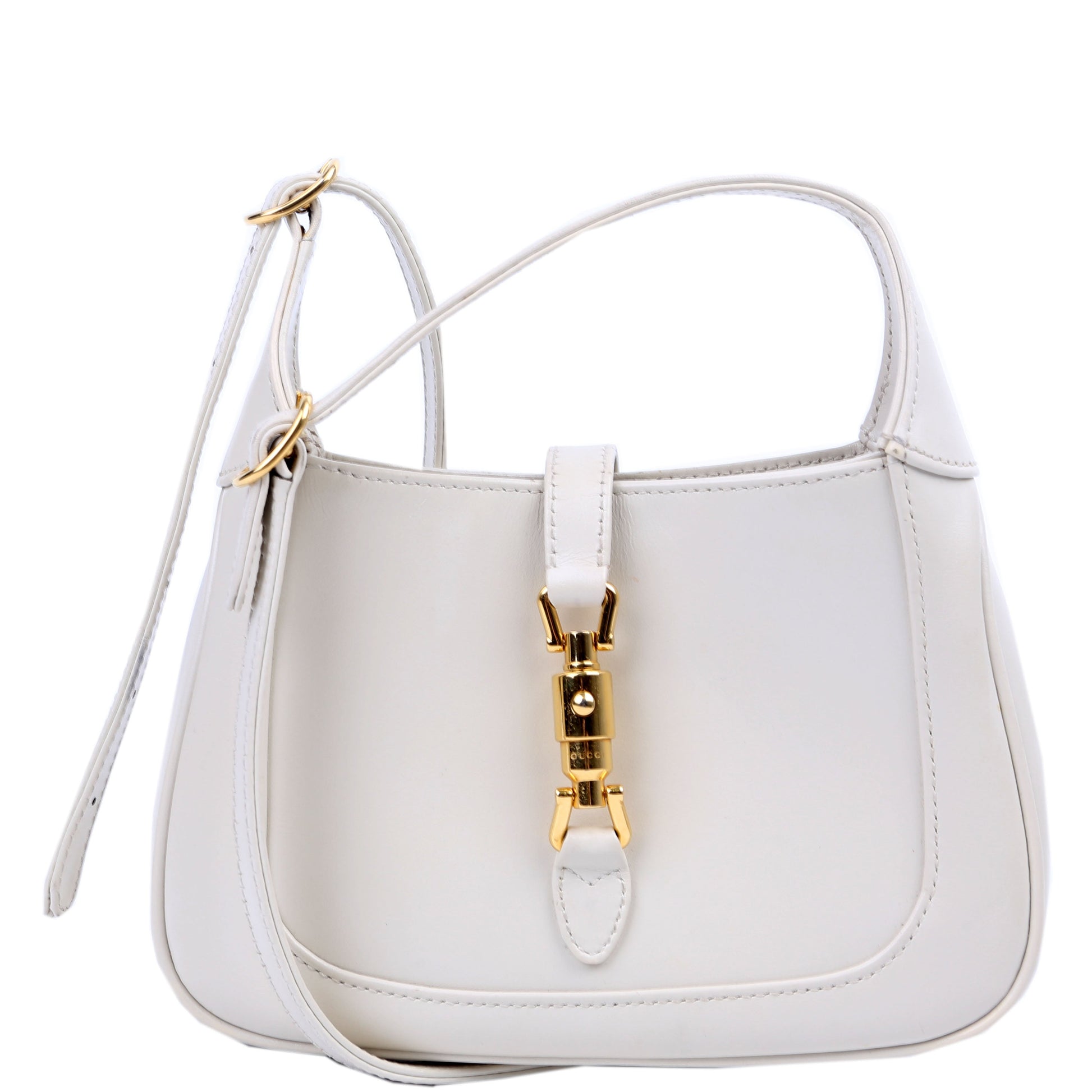 Gucci Jackie Leather White Mini Shoulder Bag