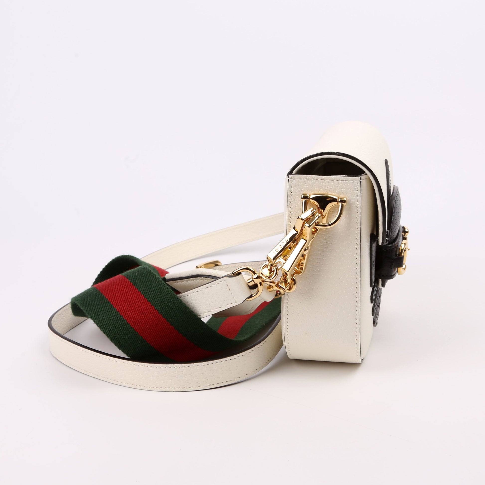 Gucci X Adiddas Horsebit Black White Mini Travel Bag