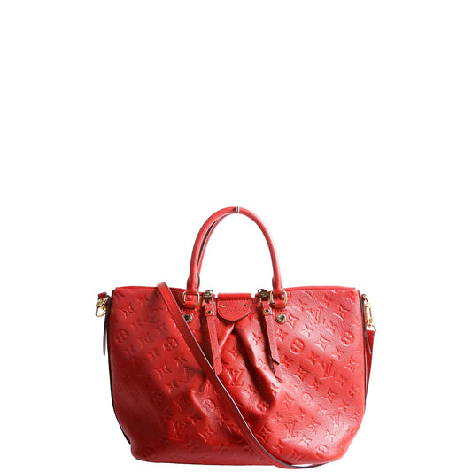 Louis Vuitton Mazarine MM Empriente Red Handbag